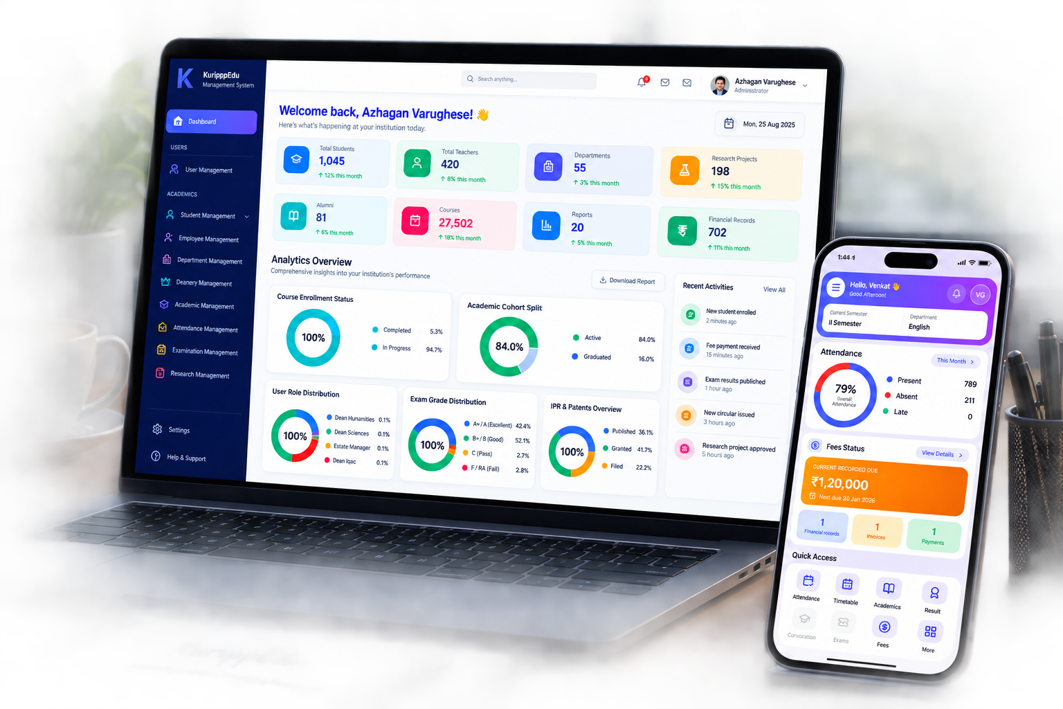 KurippEdu Web & Mobile Real-Time Platform